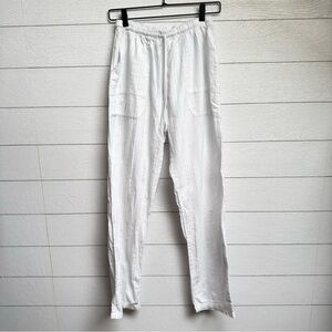Unbranded | Bambaki Cotton Lightweight White Pants – Resort Coastal | Size S